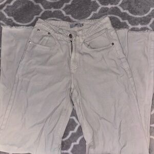 Cream ADIKA XS Wide Leg Jeans